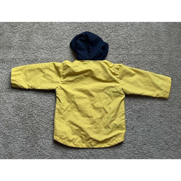 Nike Colorblock Long Sleeve Full Zip Hooded Windbreaker Jacket Yellow Boys 24Mos - Picture 4 of 8